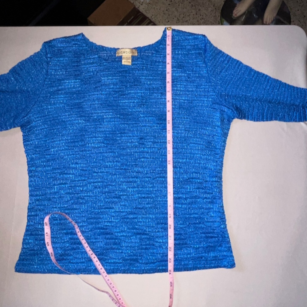 Notations Women's Extra Large Pullover Crinkled T… - image 7